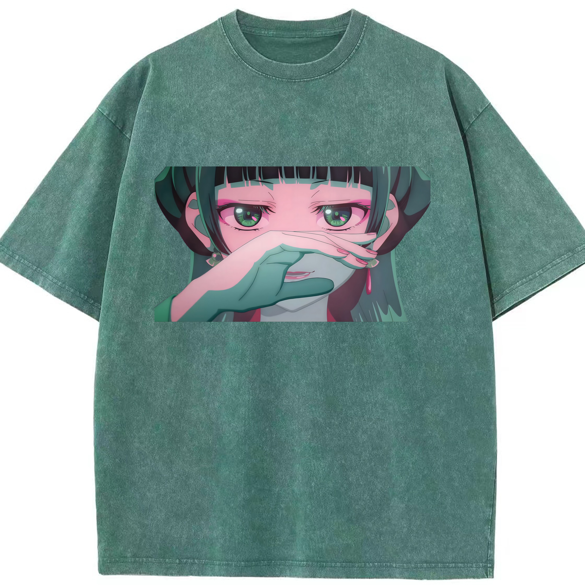 （画像用） 薬屋のひとりごと The Apothecary Diaries 綿100% ヴィンテージ風 半袖Tシャツ（フロントプリント）